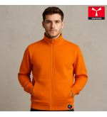 Felpa Uomo Payper ALABAMA Personalizzabile – Zip Intera e Tasche a Filetto