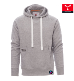 Felpa Uomo Payper ATLANTA+ MELANGE – Cappuccio, Tasche e Stampa Personalizzabile