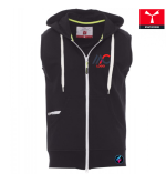 Felpa Senza Maniche Uomo Payper BOXER+ – Zip Intera, Cappuccio e Personalizzazione nero