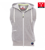 Felpa Senza Maniche Uomo Payper BOXER+ MELANGE – Zip Intera, Cappuccio e Personalizzazione