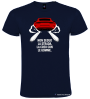 Maglietta Non Seguo la Strada la Creo con le Gomme – Passione Motori by Italian Style Diffusion® colore blu navy
