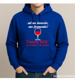 Felpa unisex “Mi no invecio, me fermento – Veneto DOC” | Italian Style Diffusion® blu royal