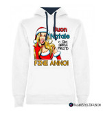 Felpa Natalizia Personalizzata con Cappuccio Xmas Hoodie