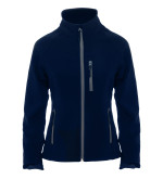 Giacca tecnica personalizzata soft shell donna blu navy