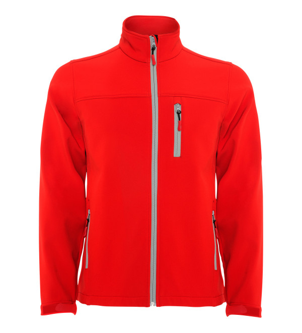 Giacca soft shell doppio strato personalizzabile bambino rosso