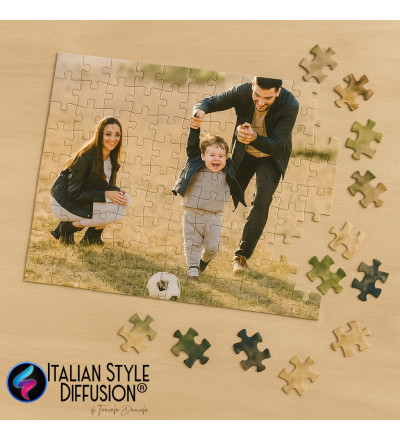 Puzzle personalizzato con foto di famiglia – 5 misure disponibili – Finitura lucida