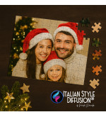Puzzle natalizio personalizzato con foto di famiglia – 5 misure disponibili – Finitura lucida Natale