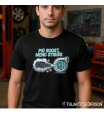 Maglietta Più boost meno stress – Turbo Auto – Italian Style Diffusion®