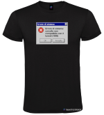 Maglietta Errore di sistema cervello non compatibile con il lunedì Italian Style Diffusion® nero