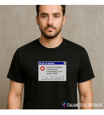 Maglietta Errore di sistema cervello non compatibile con il lunedì Italian Style Diffusion®