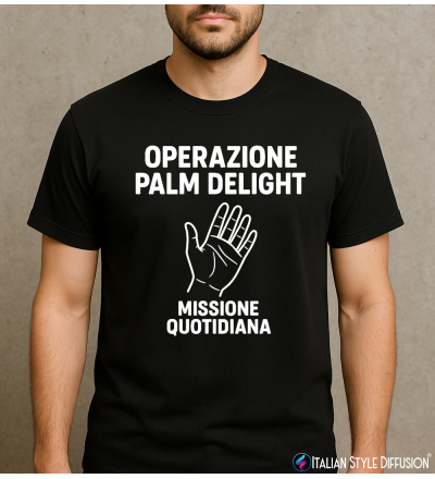 Maglietta Operazione Palm Delight – Missione quotidiana – Italian Style Diffusion®