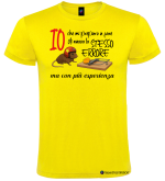 Maglietta Io che mi preparo a fare di nuovo lo stesso errore ma con più esperienza – Italian Style Diffusion® giallo