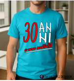 Maglietta 30 anni – 30 anni e non sentirli – Tshirt compleanno uomo/donna – Italian Style Diffusion®
