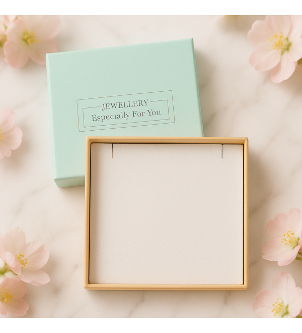 Scatolina porta gioielli con cuscinetto personalizzato e dedica “Con tutto il mio amore”