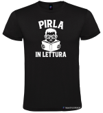 Maglietta Unisex – Pirla in lettura – Italian Style Diffusion® nero