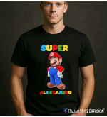 Maglietta addio al celibato con Nome Personalizzato – Unisex & Bambino – Italian Style Diffusion® nero