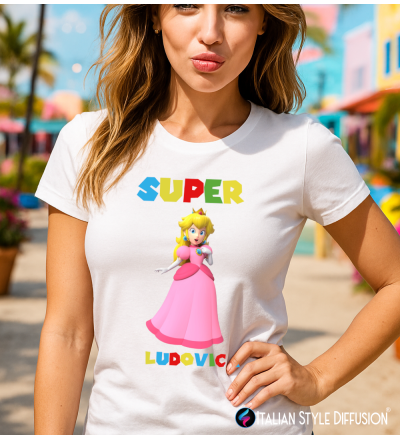 Maglietta Addio al Nubilato Principessa Personalizzata – Donna – Italian Style Diffusion® bianco