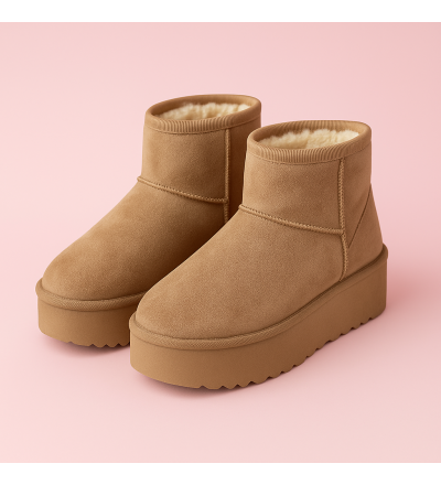 Stivaletti Donna Invernali con Pelliccia – Suola Alta – Taglie 36-41 – 3 Colori