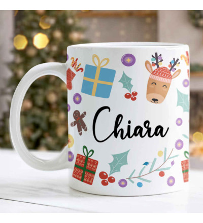Tazza Natalizia Personalizzata con Nome – Idea Regalo Natale