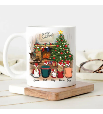Tazza Natalizia Famiglia Personalizzata con Nomi