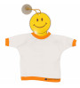 Mini T-Shirt per Auto con Ventosa e Attaccapanni Smile colore arancio