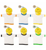 Mini T-Shirt per Auto con Ventosa e Attaccapanni Smile