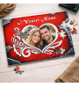 Puzzle personalizzato con foto stampata e grafica romantica