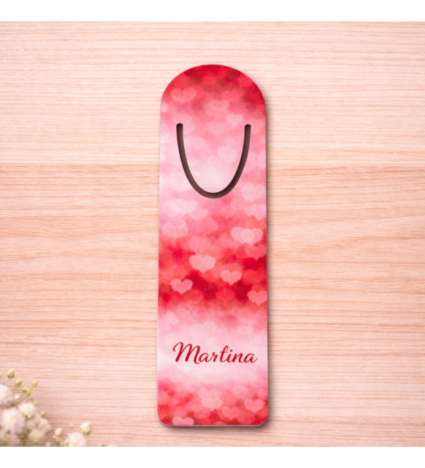 Segnalibro in alluminio personalizzato con stampa a colori su tutta la superficie