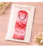 Segnalibro in alluminio personalizzato confezionato in bustina regalo con cartoncino