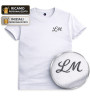 T-shirt Uomo Ricamata Personalizzata con Iniziali | Ricamo Elegante
