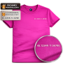 T-shirt Donna Ricamata con Coordinate Personalizzate | 20 Colori | XS-3XL