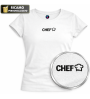 T-shirt Cuoca Ricamata Personalizzata | Idea Regalo Chef Donna | 20 Colori | XS-3XL