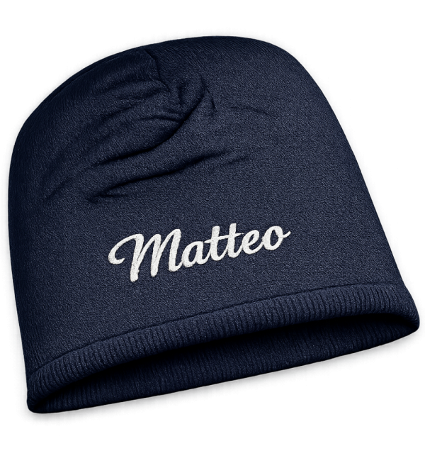 Berretto Invernale Ricamato Personalizzato con Nome o Logo | Vari Colori | Unisex
