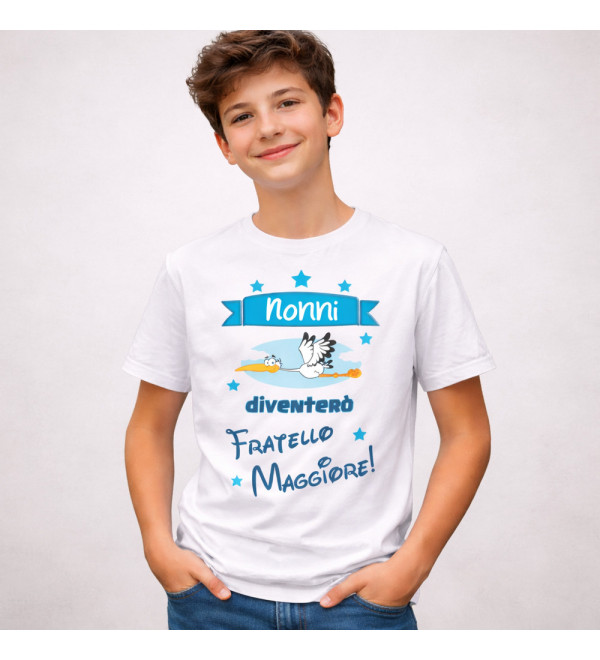 T-shirt Personalizzata Diventerò Fratello Maggiore