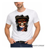 T-shirt Teschio Cowboy Americano | Maglietta Skull Western USA Uomo