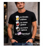 T-shirt Birra Divertente | La Bionda Colpisce La Rossa Gioisce La Mora rapisce