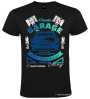 T-shirt Personalizzata Classic Garage Vintage | Maglietta Auto Retrò con Nome Personalizzabile nero
