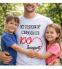 T-shirt Personalizzata Un Padre È Migliore di 100 Insegnanti