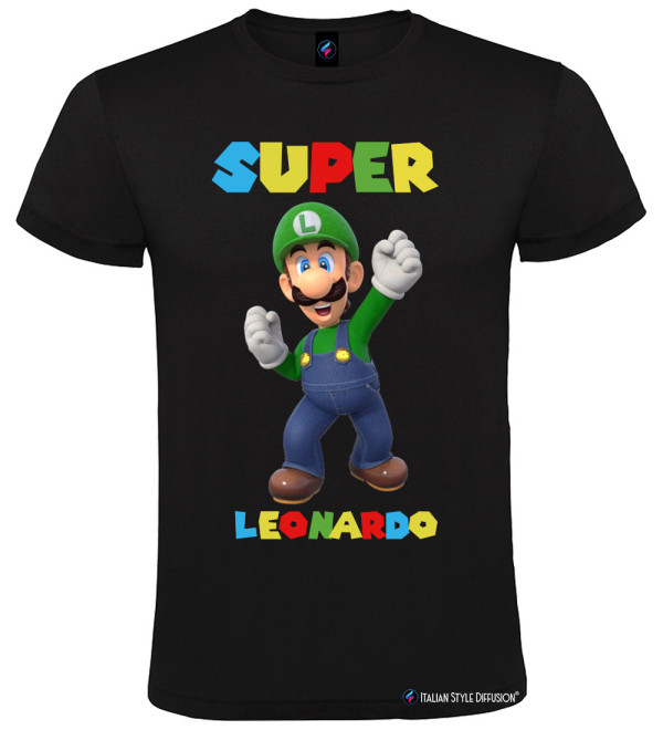 Maglietta Luigi Personalizzata con Nome – T-Shirt Unisex – Italian Style Diffusion®