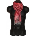 Pashmina sciarpa scarf uomo donna seta double face rosa fucsia s
