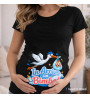 Maglietta Premaman In Arrivo un Bimbo | 100% Cotone | XS–3XL