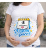 Maglietta Premaman “Manca Poco” (Settimane Personalizzabili)
