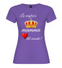 T-shirt La migliore mamma del mondo | Corona e Cuore