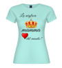 T-shirt La migliore mamma del mondo | Corona e Cuore