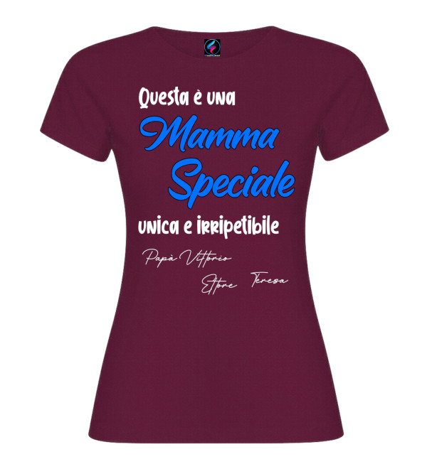 T-shirt Mamma Speciale personalizzata con nomi | Regalo mamma