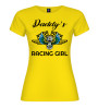 T-shirt donna “Daddy’s Racing Girl” | Puro cotone racing