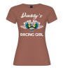 T-shirt donna “Daddy’s Racing Girl” | Puro cotone racing