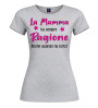 T-shirt “La mamma ha sempre ragione” | Puro cotone donna