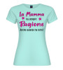 T-shirt “La mamma ha sempre ragione” | Puro cotone donna