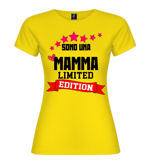 T-shirt “Mamma Limited Edition” | 21 colori XS-3XL puro cotone